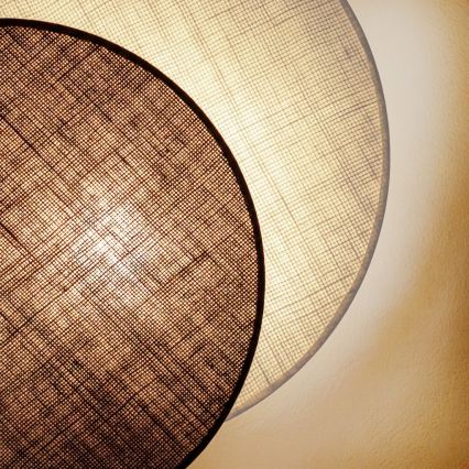 Brilagi - Stensko svetilo CIRCLES 1xE27/60W/230V premer 35 cm kremna/rjava