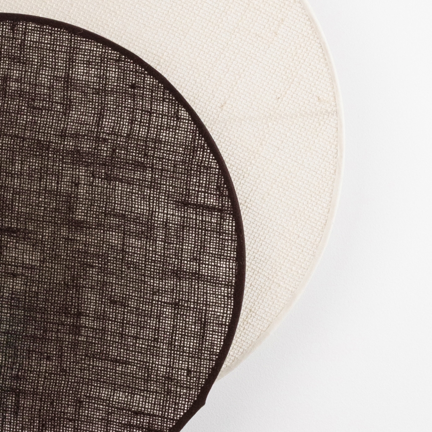 Brilagi - Stensko svetilo CIRCLES 1xE27/60W/230V premer 35 cm kremna/rjava