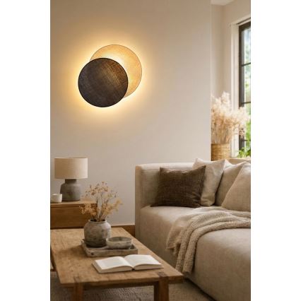 Brilagi - Stensko svetilo CIRCLES 1xE27/60W/230V premer 45 cm kremno/rjavo