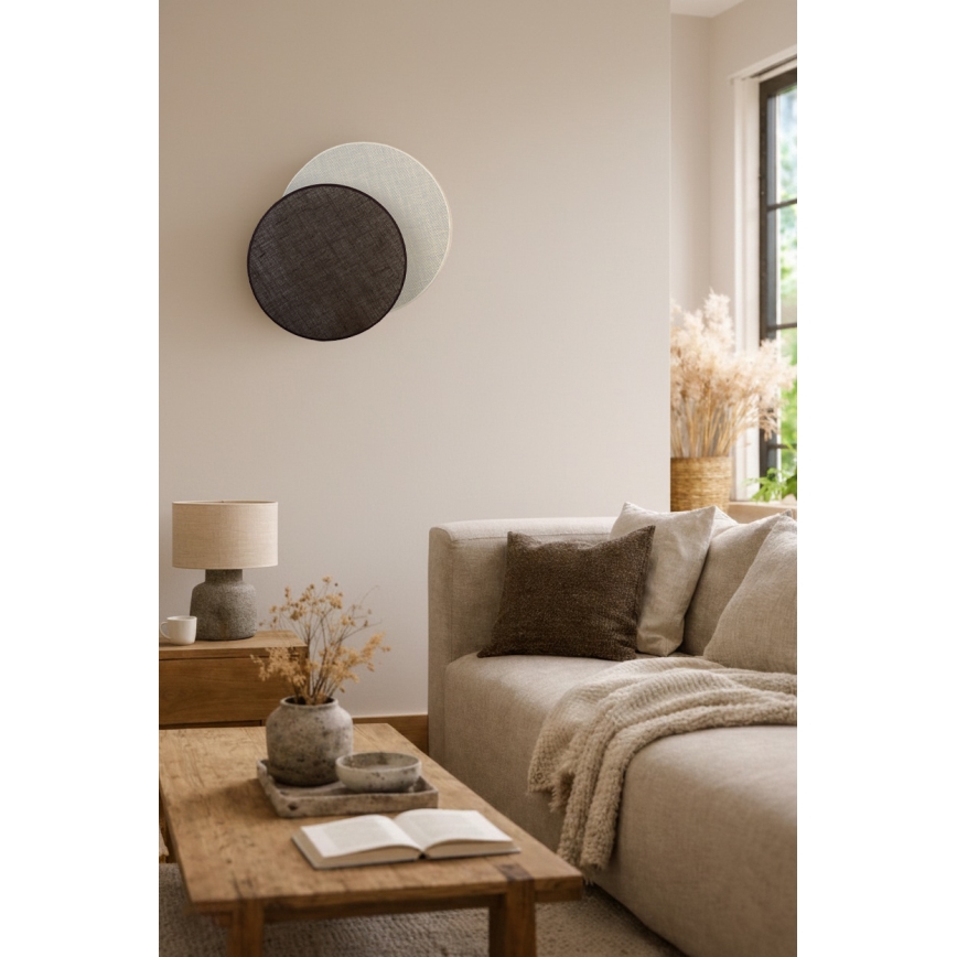 Brilagi - Stensko svetilo CIRCLES 1xE27/60W/230V premer 45 cm kremno/rjavo