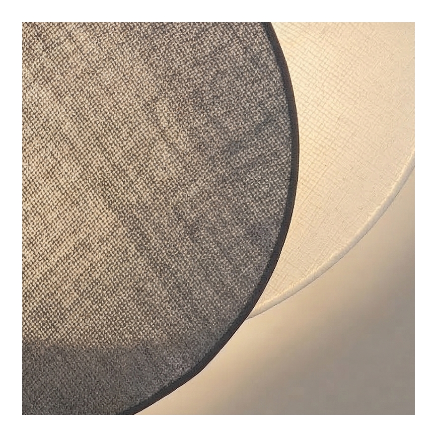 Brilagi - Stensko svetilo CIRCLES 1xE27/60W/230V Ø 45 cm kremna/siva