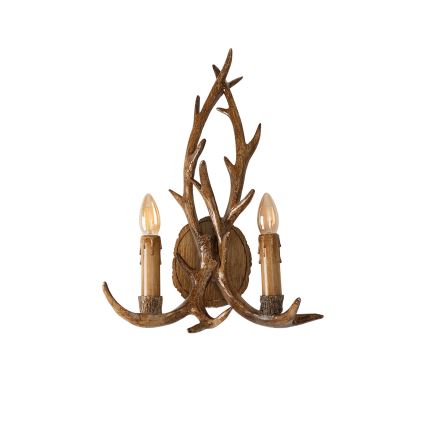 Brilagi - Stensko svetilo DEER 2xE14/10W/230V v obliki jelenjega rogovja