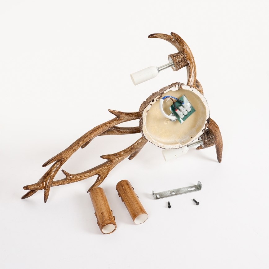 Brilagi - Stensko svetilo DEER 2xE14/10W/230V v obliki jelenjega rogovja