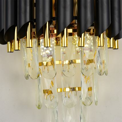 Brilagi - Stensko svetilo ECLIPSE 2xE14/10W/230V črna/zlata