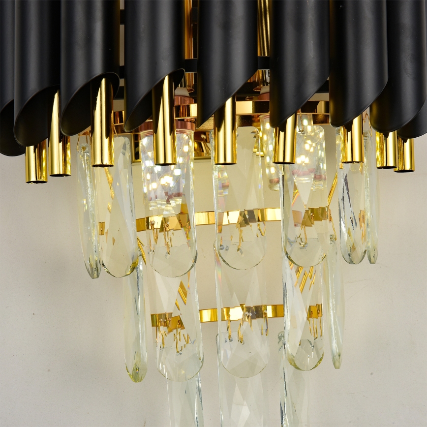 Brilagi - Stensko svetilo ECLIPSE 2xE14/10W/230V črna/zlata