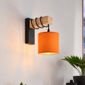 BRILAGI - Stensko svetilo NUBILA 1xE27/60W/230V rjava/črna/oranžna