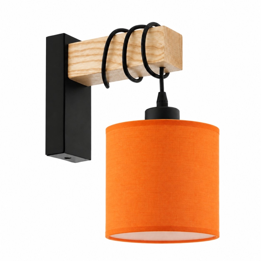 BRILAGI - Stensko svetilo NUBILA 1xE27/60W/230V rjava/črna/oranžna