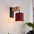 BRILAGI - Stensko svetilo NUBILA 1xE27/60W/230V rjava/črna/pompejska rdeča