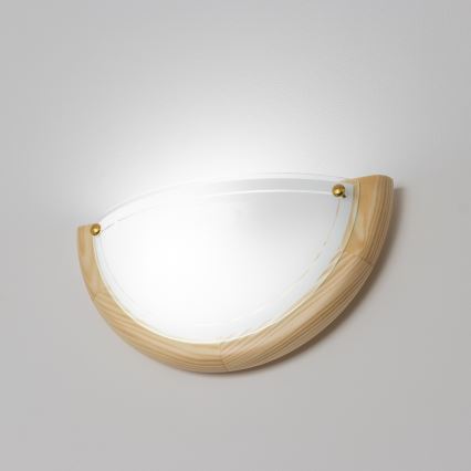 Brilagi - Stensko svetilo ORBIS 1xE27/60W/230V 30 cm borovica