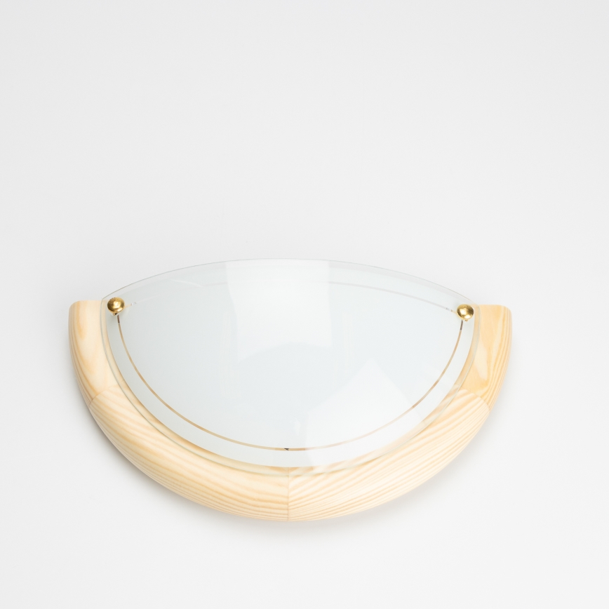 Brilagi - Stensko svetilo ORBIS 1xE27/60W/230V 30 cm borovica