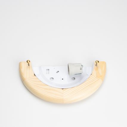 Brilagi - Stensko svetilo ORBIS 1xE27/60W/230V 30 cm borovica