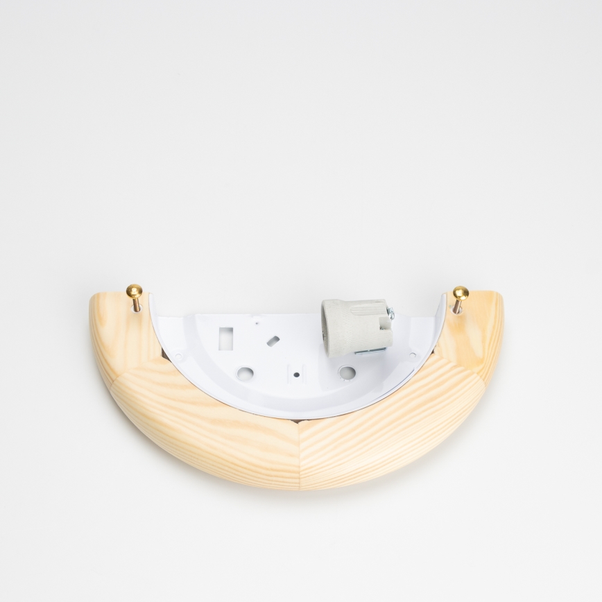 Brilagi - Stensko svetilo ORBIS 1xE27/60W/230V 30 cm borovica