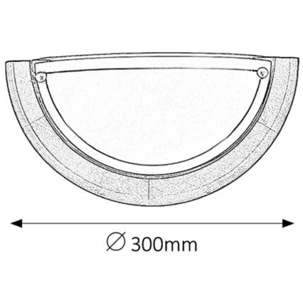 Brilagi - Stensko svetilo ORBIS 1xE27/60W/230V 30 cm borovica