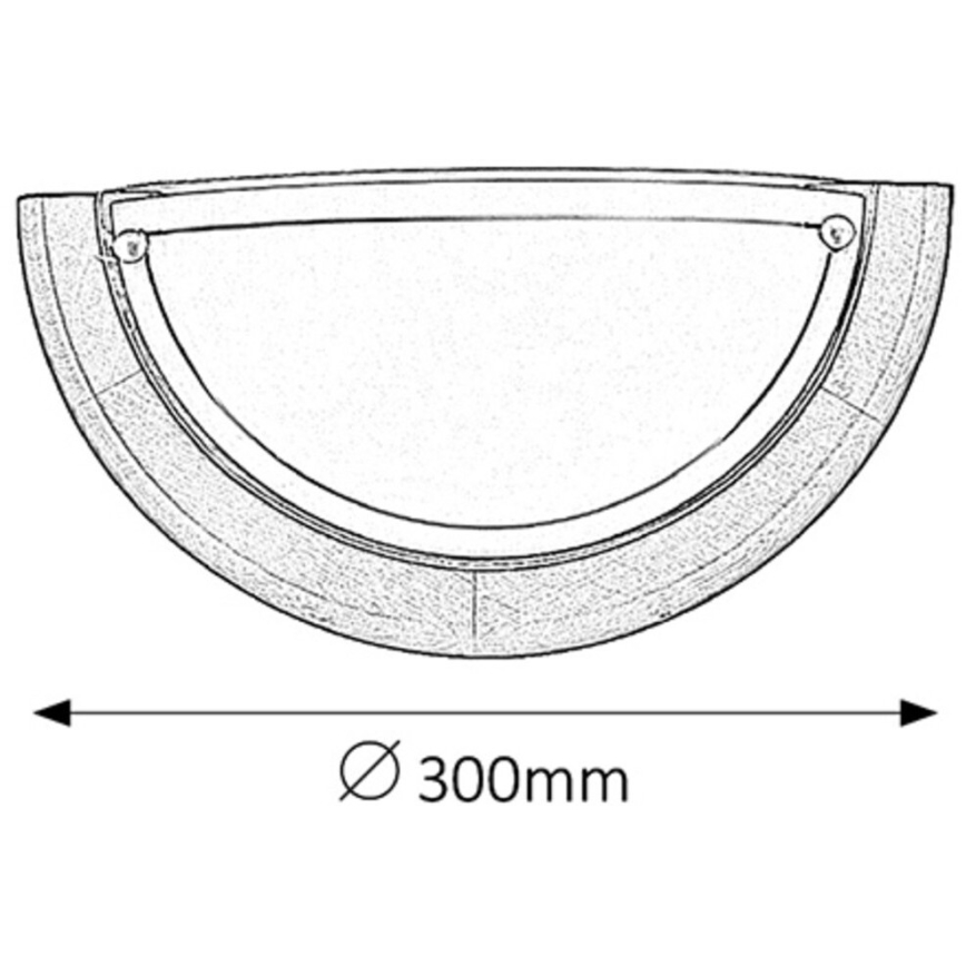 Brilagi - Stensko svetilo ORBIS 1xE27/60W/230V 30 cm borovica