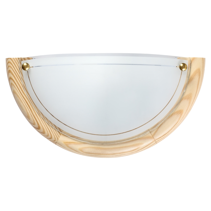 Brilagi - Stensko svetilo ORBIS 1xE27/60W/230V 30 cm borovica