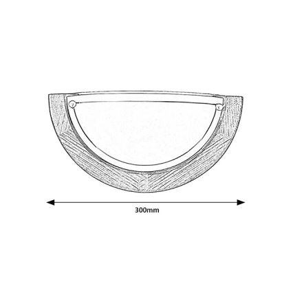 Brilagi - Stensko svetilo ORBIS 1xE27/60W/230V 30 cm borovica