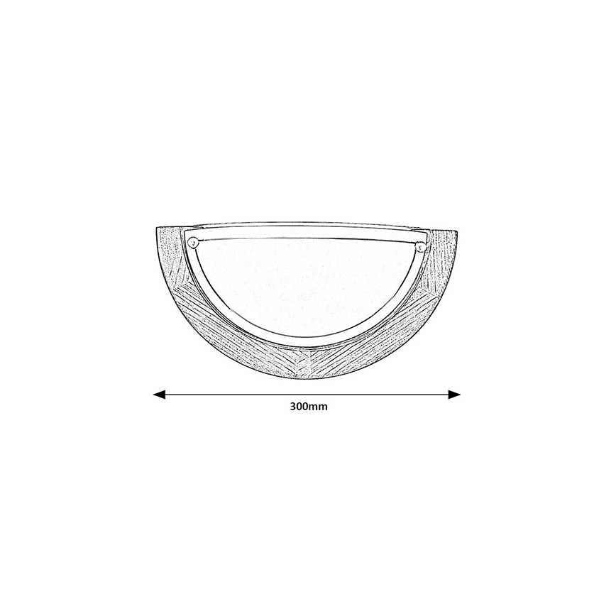Brilagi - Stensko svetilo ORBIS 1xE27/60W/230V 30 cm borovica