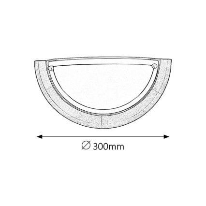 Brilagi - Stensko svetilo ORBIS 1xE27/60W/230V 30 cm borovina/hrast