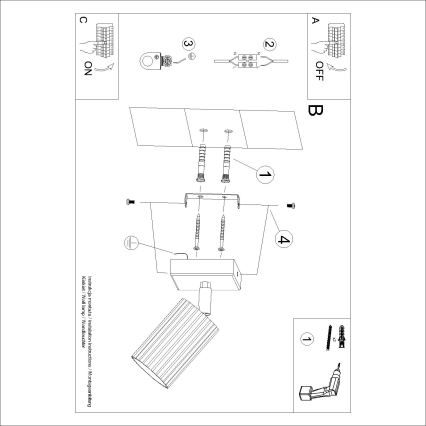 Brilagi - Stensko točkovno svetilo CRESTO 1xGU10/10W/230V rjavo