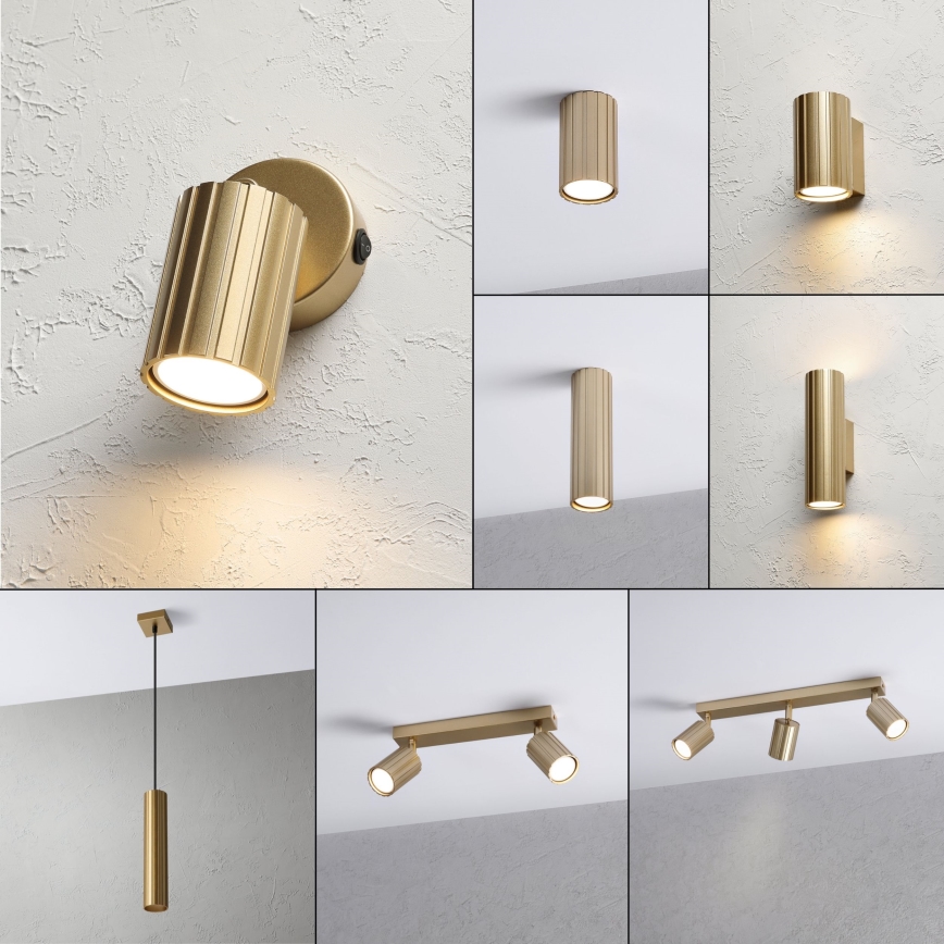 Brilagi - Stensko točkovno svetilo CRISPINA 1xGU10/10W/230V zlata