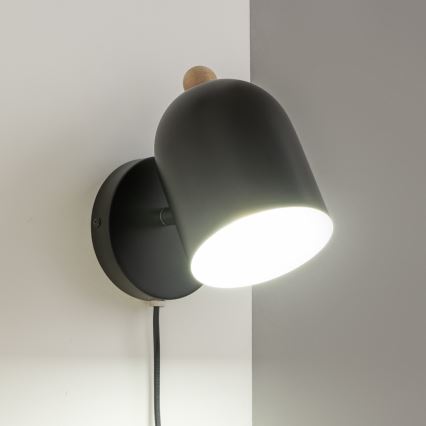 Brilagi - Stensko točkovno svetilo GALLION 1xE27/15W/230V črno