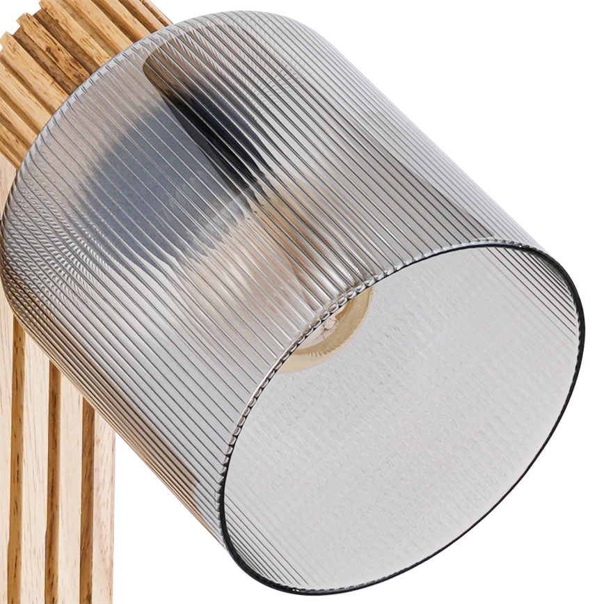 Brilagi - Stensko točkovno svetilo HYGGE 1xE14/15W/230V les/dimna