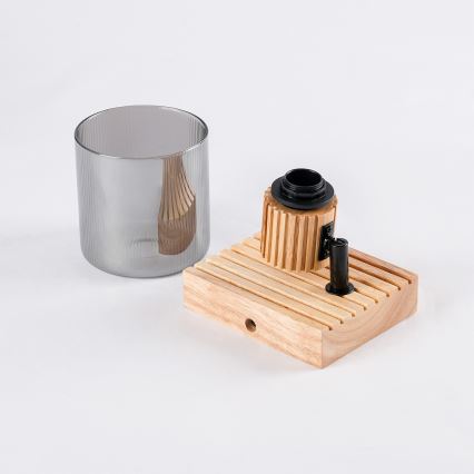 Brilagi - Stensko točkovno svetilo HYGGE 1xE14/15W/230V les/dimna