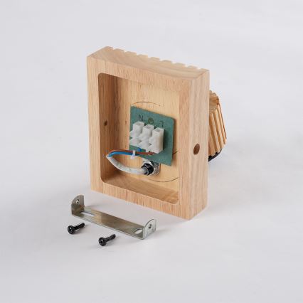 Brilagi - Stensko točkovno svetilo HYGGE 1xE14/15W/230V les/dimna