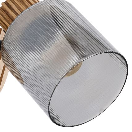 Brilagi - Stensko točkovno svetilo HYGGE 1xE14/15W/230V les/dimno