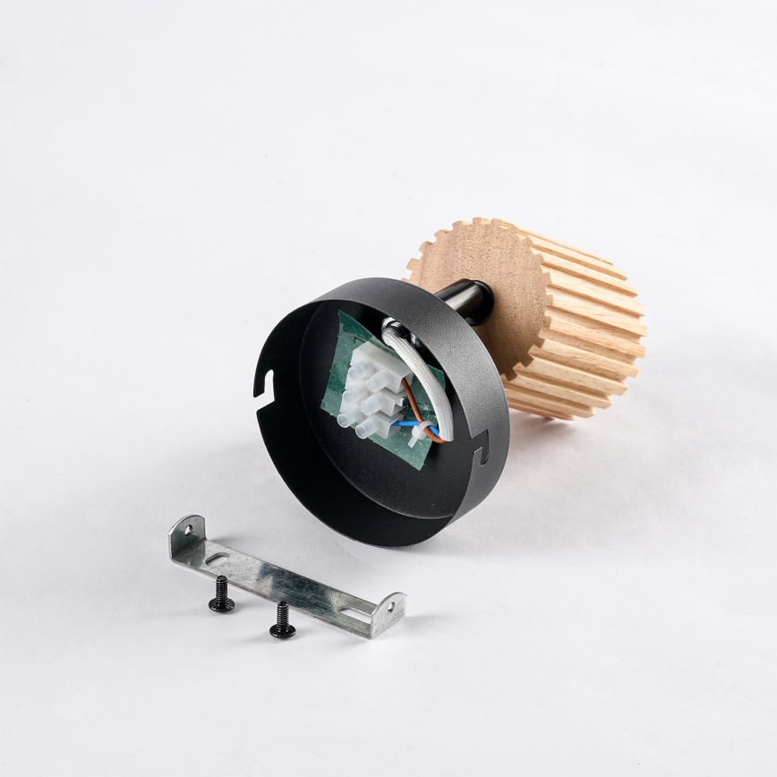 Brilagi - Stensko točkovno svetilo MODERN WOOD 1xGU10/8W/230V les/črna