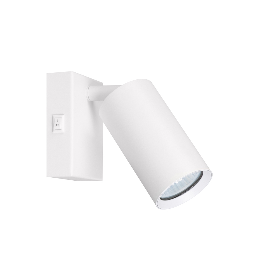 Brilagi - Stensko točkovno svetilo s stikalom SELE 1xGU10/30W/230V bela