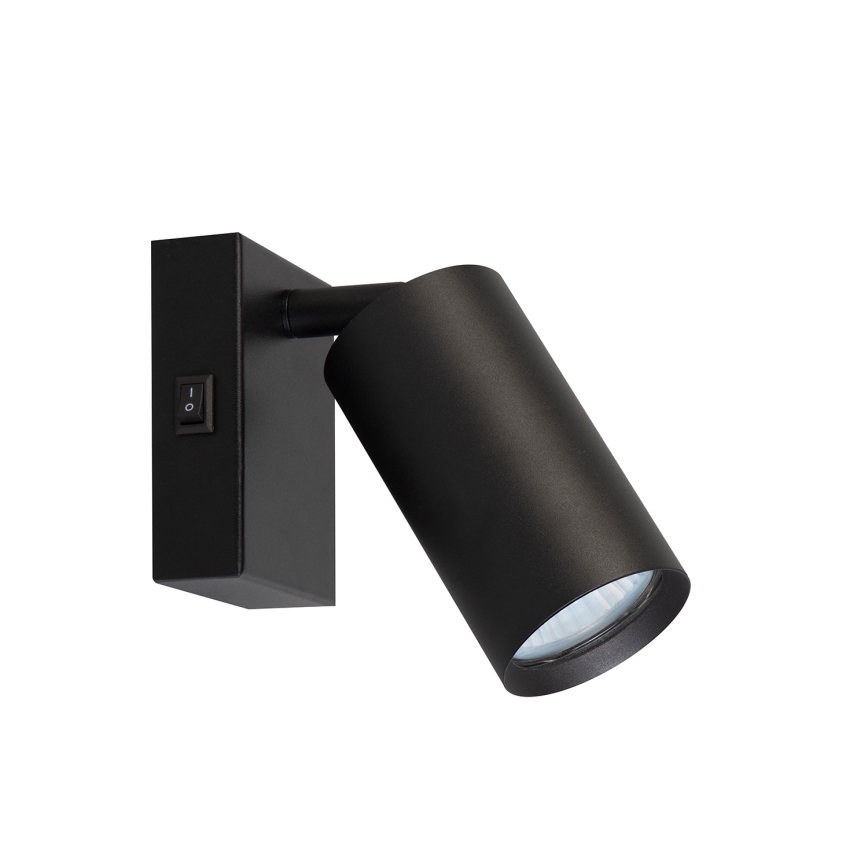 Brilagi - Stensko reflektorsko svetilo s stikalom SELE 1xGU10/30W/230V črna