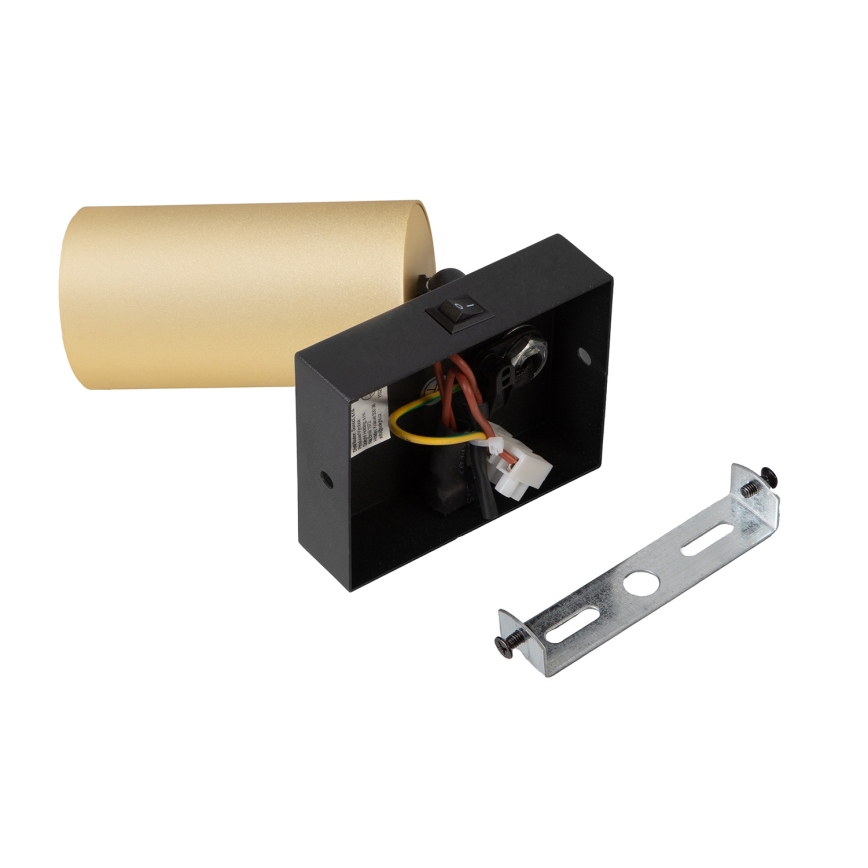 Brilagi - Stensko točkovno svetilo s stikalom SELE 1xGU10/30W/230V črna/zlata