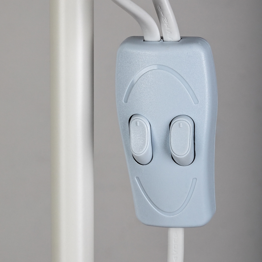 Brilagi - Stoječa svetilka ARIANA 1xE27/100W/230V + 1xE14/25W bela