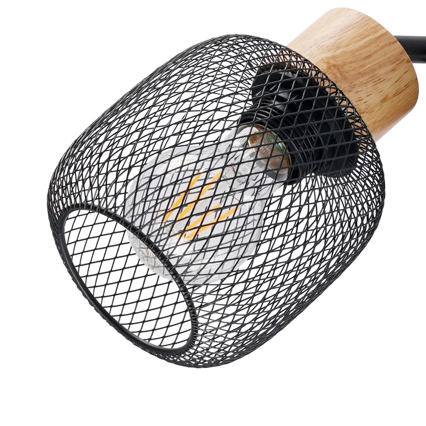 Brilagi - Stoječa svetilka BASKLITE 3xE27/15W/230V kavčukovec/črna