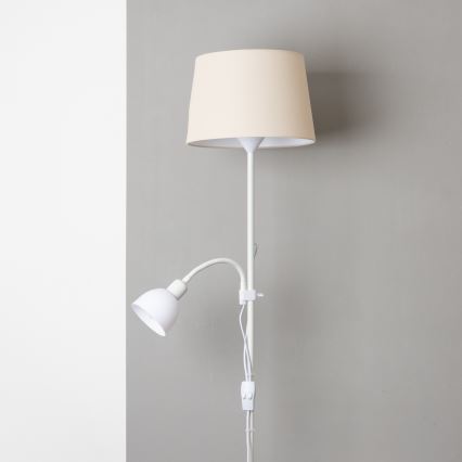 Brilagi - Stoječa svetilka CERIA 1xE27/100W/230V + 1xE14/25W bela/bežna