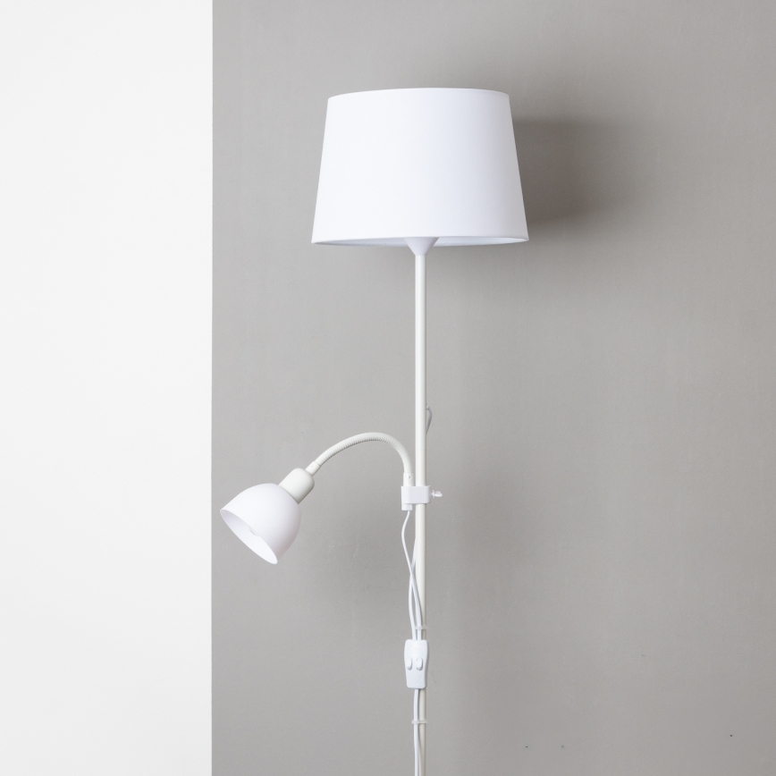 Brilagi - Stoječa svetilka CERIA 1xE27/100W/230V + 1xE14/25W bela