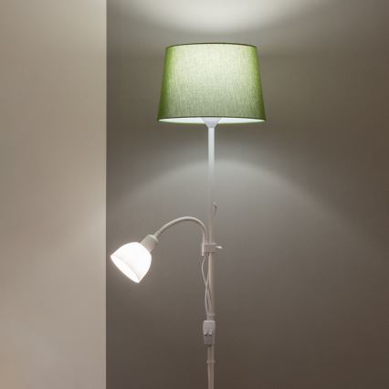 Brilagi - Stoječa svetilka CERIA 1xE27/100W/230V + 1xE14/25W bela/zelena