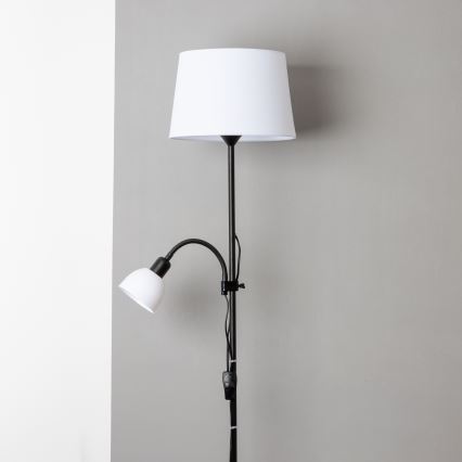 Brilagi - Stoječa svetilka CERIA 1xE27/100W/230V + 1xE14/25W črna/bela