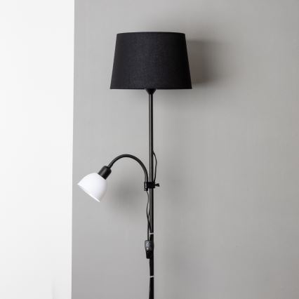 Brilagi - Stoječa svetilka CERIA 1xE27/100W/230V + 1xE14/25W črna