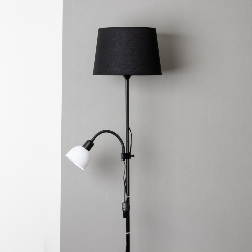 Brilagi - Stoječa svetilka CERIA 1xE27/100W/230V + 1xE14/25W črna