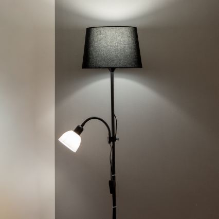 Brilagi - Stoječa svetilka CERIA 1xE27/100W/230V + 1xE14/25W črna