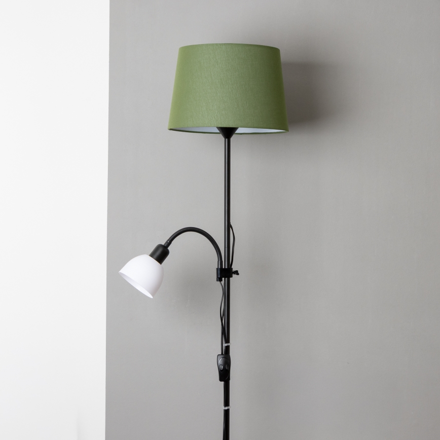 Brilagi - Stoječa svetilka CERIA 1xE27/100W/230V + 1xE14/25W črna/zelena