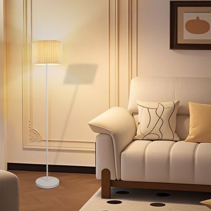 Brilagi - Stoječa svetilka NORDIC WAVE 1xE27/15W/230V lan/bela