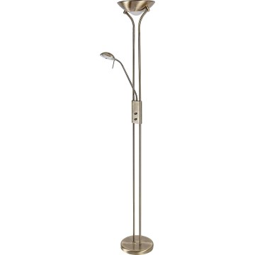 Brilagi - Stoječa svetilka SCARLETT z možnostjo zatemnitve 1xR7s/230W/230V + 1xG9/40W bronasta