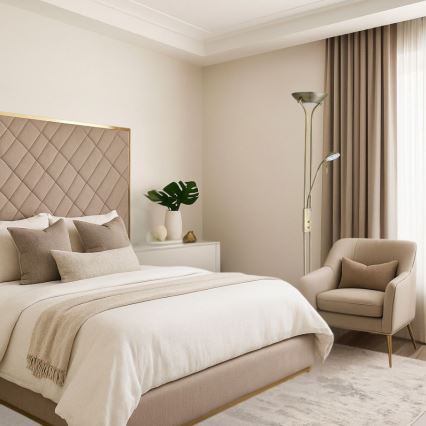 Brilagi - Stoječa svetilka SCARLETT z možnostjo zatemnitve 1xR7s/230W/230V + 1xG9/40W bronasta