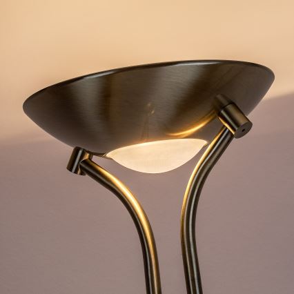 Brilagi - Stoječa svetilka SCARLETT z možnostjo zatemnitve 1xR7s/230W/230V + 1xG9/40W bronasta