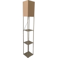 Brilagi - Stoječa svetilka z policami GRADUS 1xE27/40W/230V 150 cm siva/bež