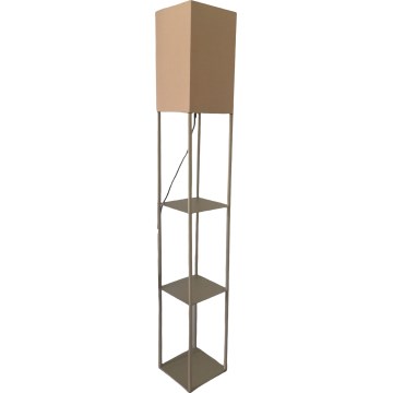 Brilagi - Stoječa svetilka z policami GRADUS 1xE27/40W/230V 150 cm siva/bež