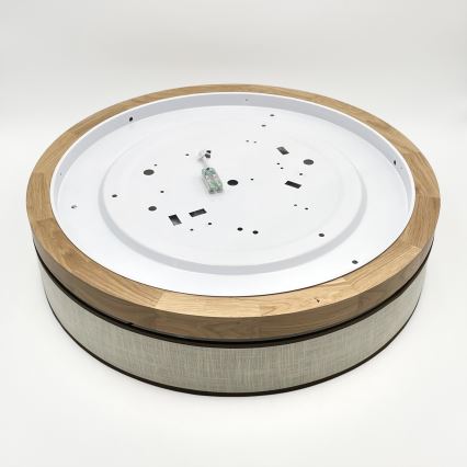 Brilagi - stropna LED svetilka BELLADONNA LED/36W/230V Ø 50 cm kremna/hrast